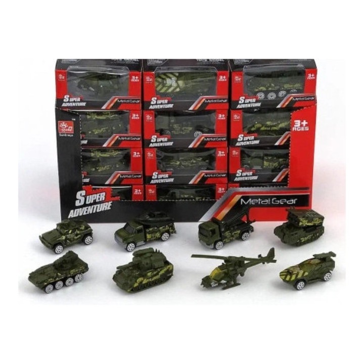 Masinuta militara metalica 1:64, Adar, multicolor