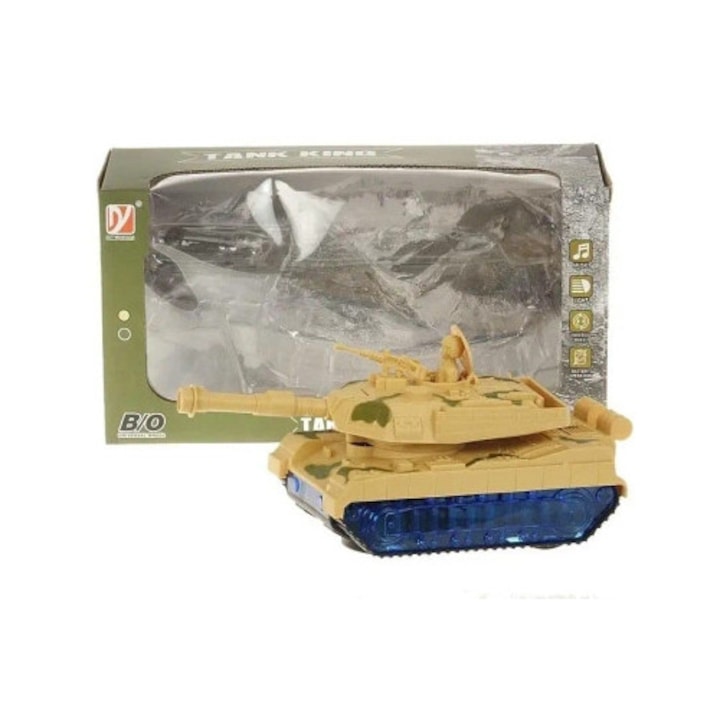 Tanc Cu Roti Tanc pe baterie, Adar, cu sunet, 24x10x9.5cm - eMAG.ro
