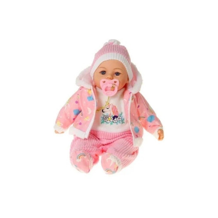 Papusa Adar 45cm cu suzeta, vorbeste si canta in limba romana