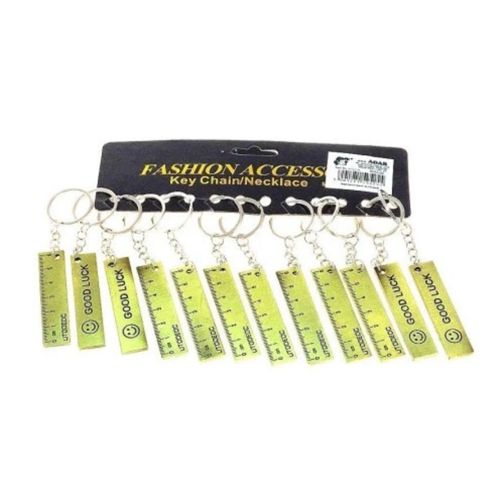 Brelocuri metalice 6,5cm, set 12 bucati, Adar