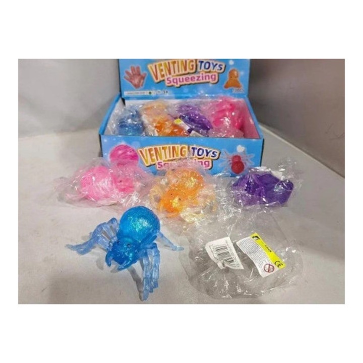 Interaktív gyermekjáték, Adar, Gniotek zselés pók MIX, többszínű