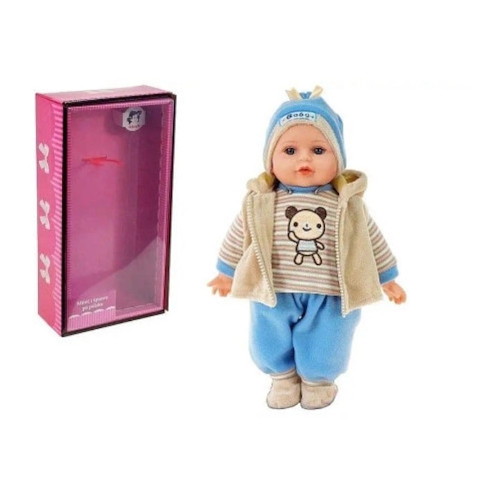 Papusa Adar 35cm, cu sunet polonez, vorbeste si canta in limba poloneza
