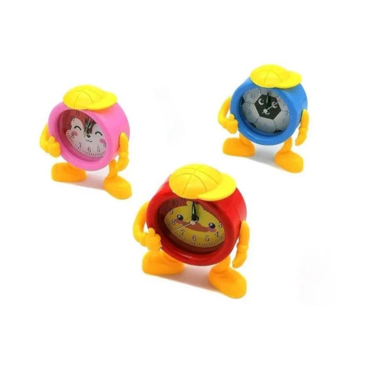 Ceas decorativ Adar, zegar budzik, 13,5x13x6,5cm, multicolor