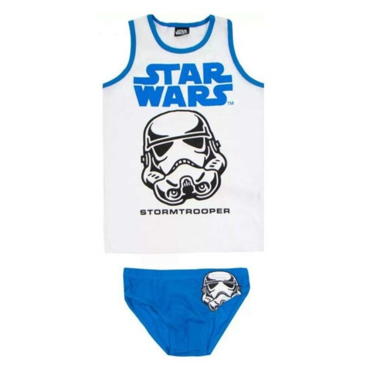 Póló és bugyi szett, Star Wars, fiúknak, kék, 11 év
