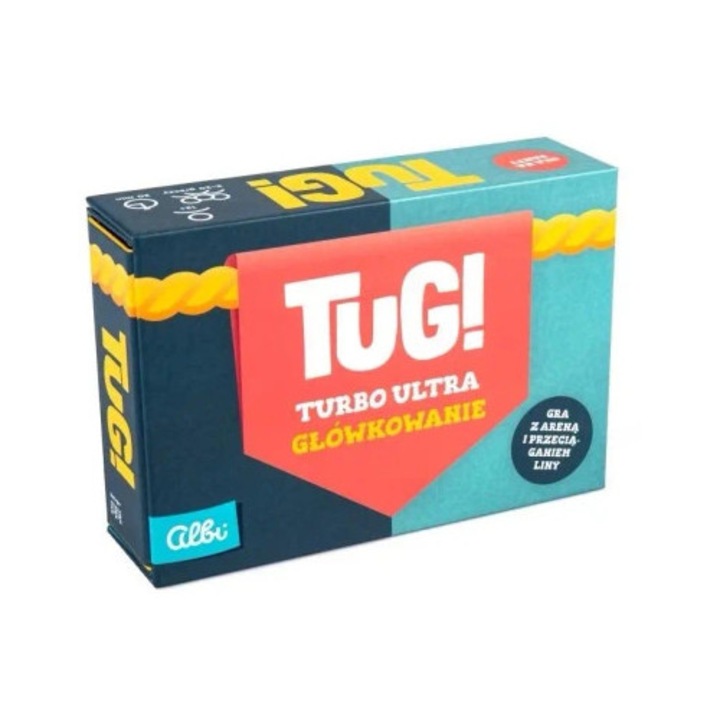 Joc de societate TUG! Turbo Ultra Gandire, Albi, set cu 242 de carti, arena de tras, multicolor