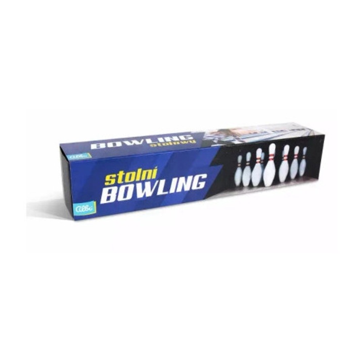 Bowling szett, Albi, 1,2m, mágneses stopperrel, 10 darabos