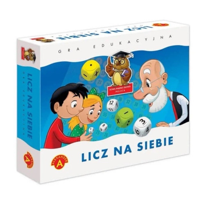 Oktatójáték, Alexander, Licz na siebie, 8 kocka 1/6, 4 kocka 7/12, 40 zseton, többszínű
