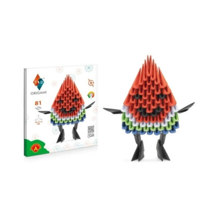 Set de artizanat Origami 3D, Alexander, nivel dificultate 3/12, fara lipici, fara taiere