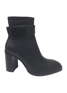 Love Moschino, Botine fara inchidere cu toc inalt, Negru, 37 - eMAG.ro