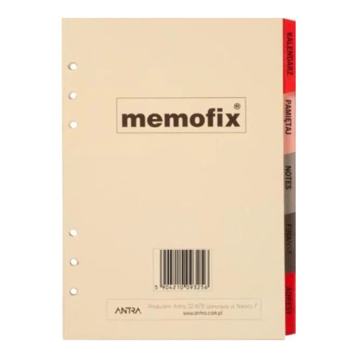 Set complet inlocuiri 2026 A5, Antra, calendar, note, multicolor