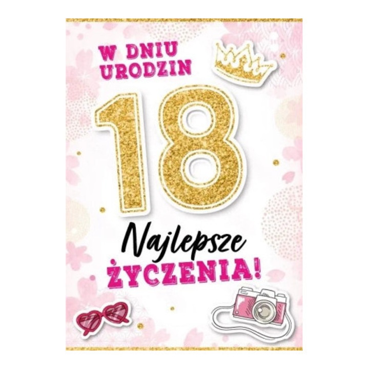 Felicitare Urodziny 18, Armin Style, cu text interior si loc pentru urari personale