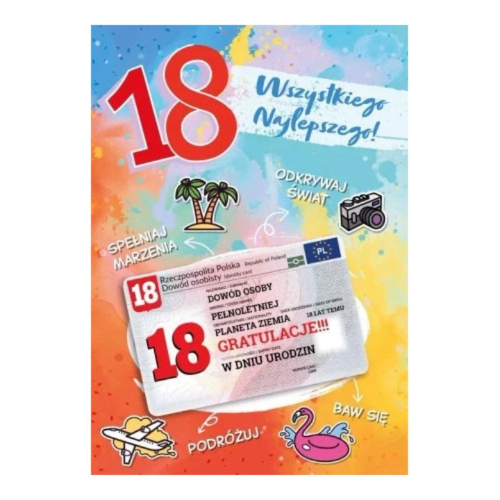 Felicitare Armin Style Karnet Urodziny 18