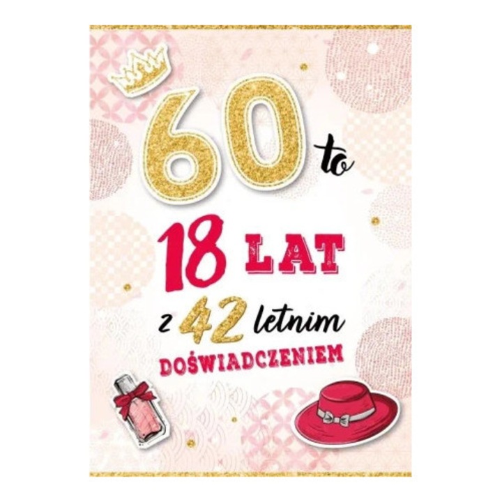 Felicitare Armin Style, Karnet Urodziny 60, cu text interior si loc pentru urari personale