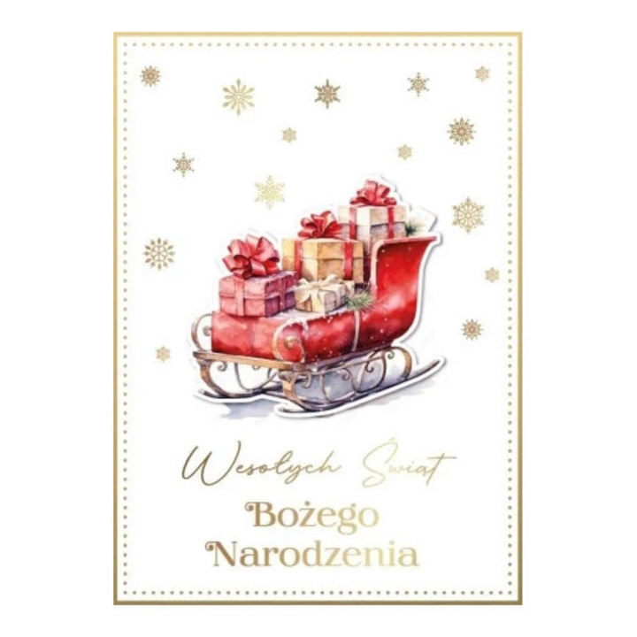 Felicitare Armin Style, Karnet Craciun, cu elemente 3D, format B6