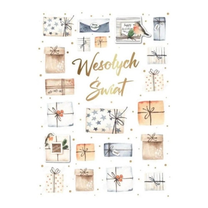 Felicitare Armin Style, Karnet Craciun, cu elemente 3D, format B6