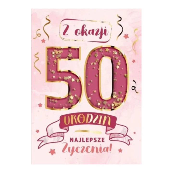 Felicitare Karnet Konfetti, Armin Style, B6, elemente aurii, design cu stele