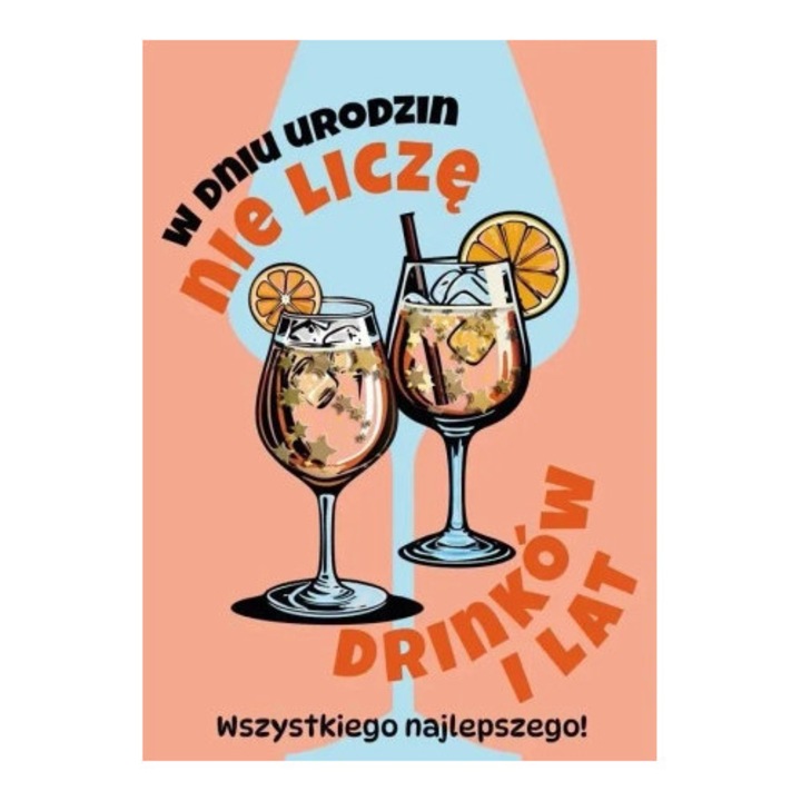 Felicitare Karnet Konfetti, Armin Style, B6, elemente aurii, design cu stele