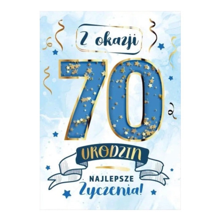 Felicitare Karnet Konfetti, Armin Style, B6, elemente aurii, design cu stele