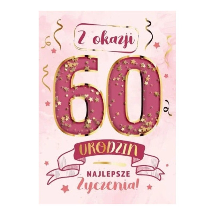 Felicitare Karnet Konfetti, Armin Style, B6, elemente aurii, design cu stele