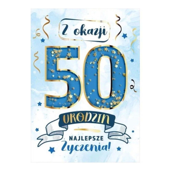 Felicitare Karnet Konfetti, Armin Style, B6, elemente aurii, design cu stele