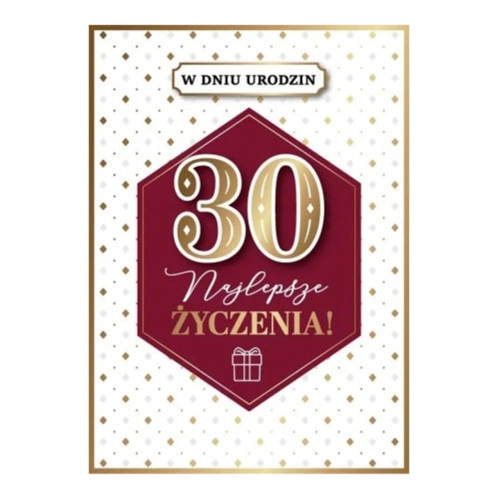 Felicitare Armin Style Kanet Urodziny 30 B6 cu elemente 3D, multicolor