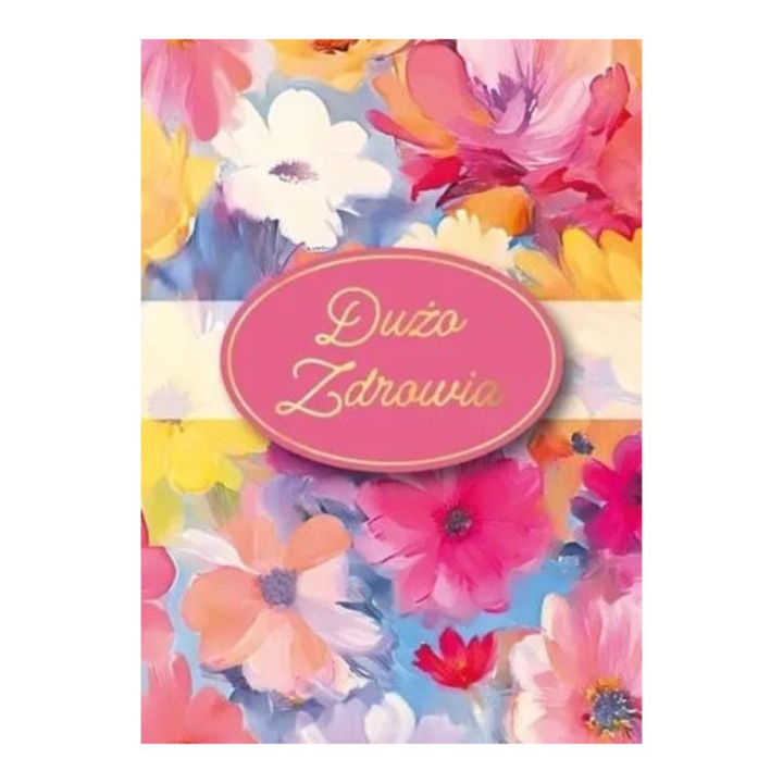 Felicitare Armin Style Karnet Duzo sanatate B6 cu elemente 3D, multicolor