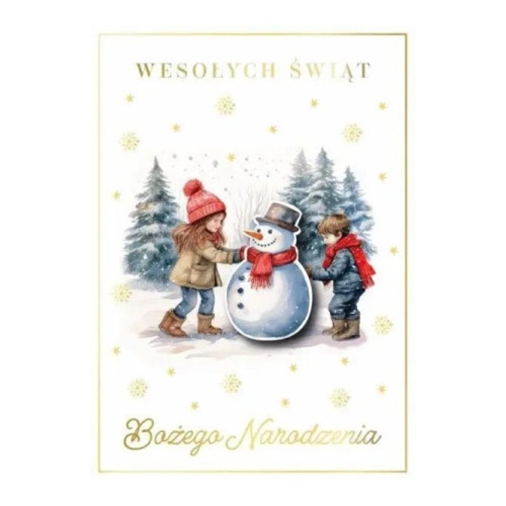 Felicitare Armin Style, Boze Narodzenie, B6, cu elemente 3D, multicolor