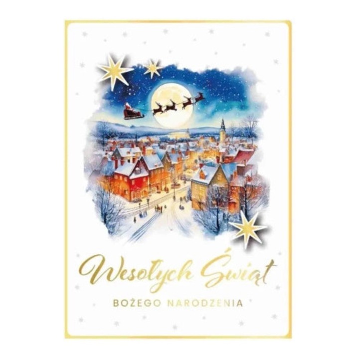 Felicitare Armin Style, Karnet Craciun, cu elemente 3D, format B6