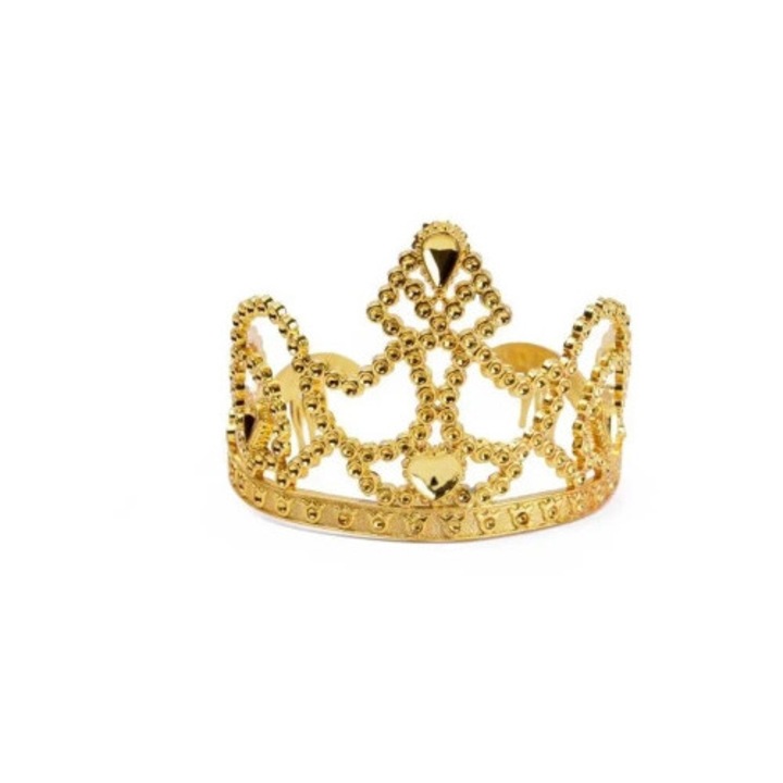 Tiara de printesa, Arpex, aurie, 10x11cm