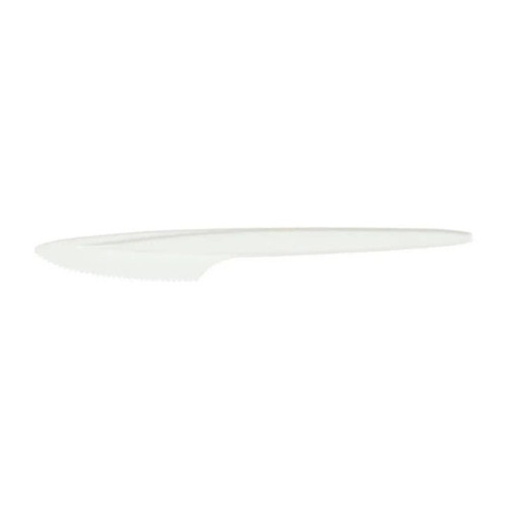 100 db újrafelhasználható kés készlet, Arpex, fehér, 18cm