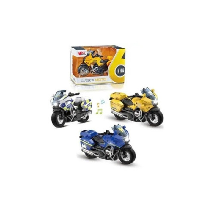 Súrlódó motoros motorkerékpár, Artyk, modellválaszték, hangok, fények, 14 cm
