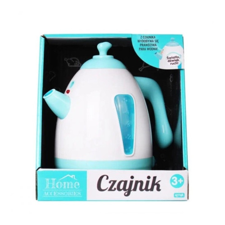 Gyermek vízforraló, Artyk, teáskanna szett fényekkel és hangokkal, 1.5L