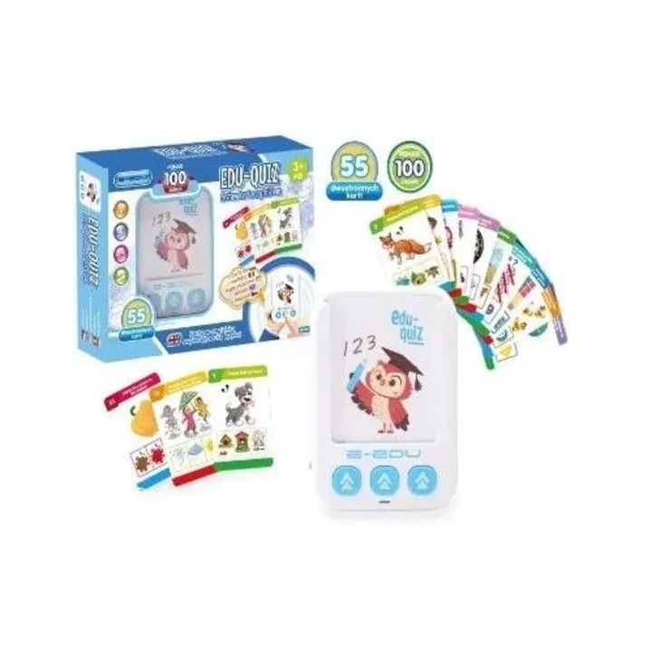 Set joc educativ Artyk, cititor de carduri 10x7,5cm, 55 carduri, 3+