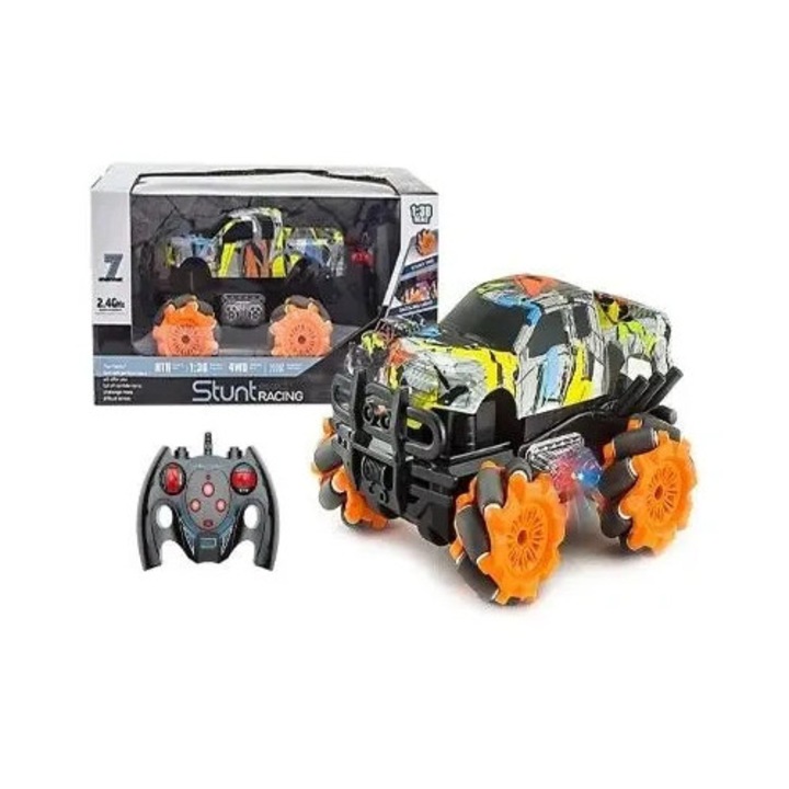 Masinuta RC Artyk, set cu ceas de control, 18x22cm, culori futuriste