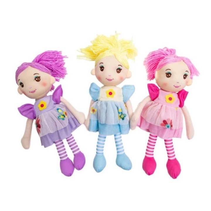 Lalaca de plus set 3 modele, Askato, 36cm, multicolor