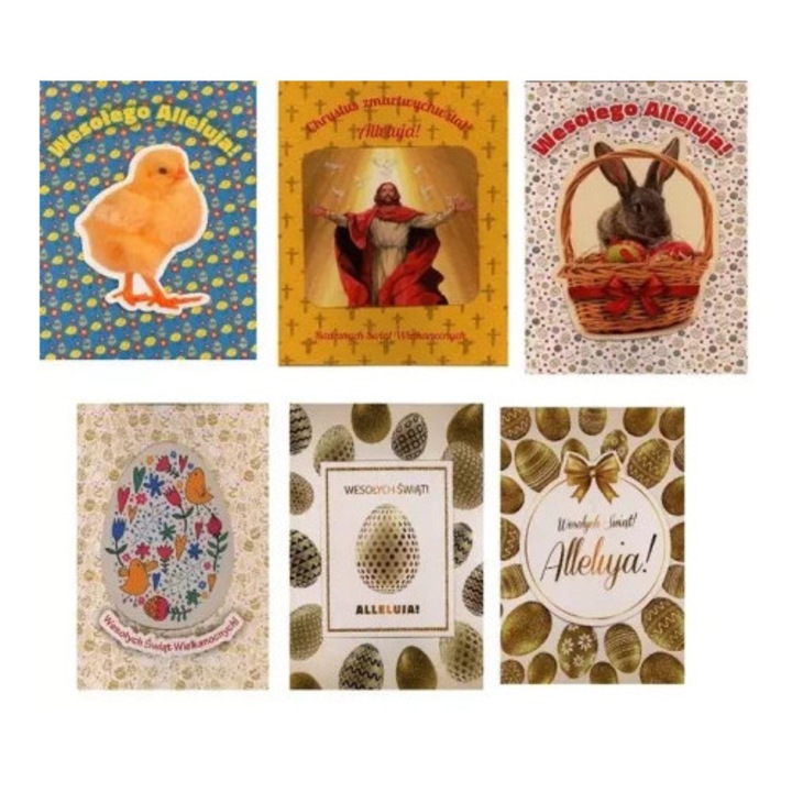 Felicitare 3D Wielkanoc MIX, Avanti, design variat