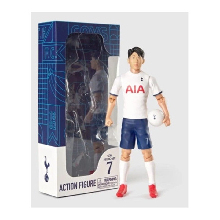 Figurina Son Heung-min, Tottenham Hotspur, 20 cm, cu minge, 10 puncte de articulatie