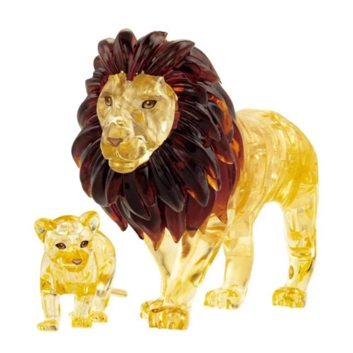 3D puzzle, Bard Centrum Gier, Oroszlánok, 55 darab, változatos méretek