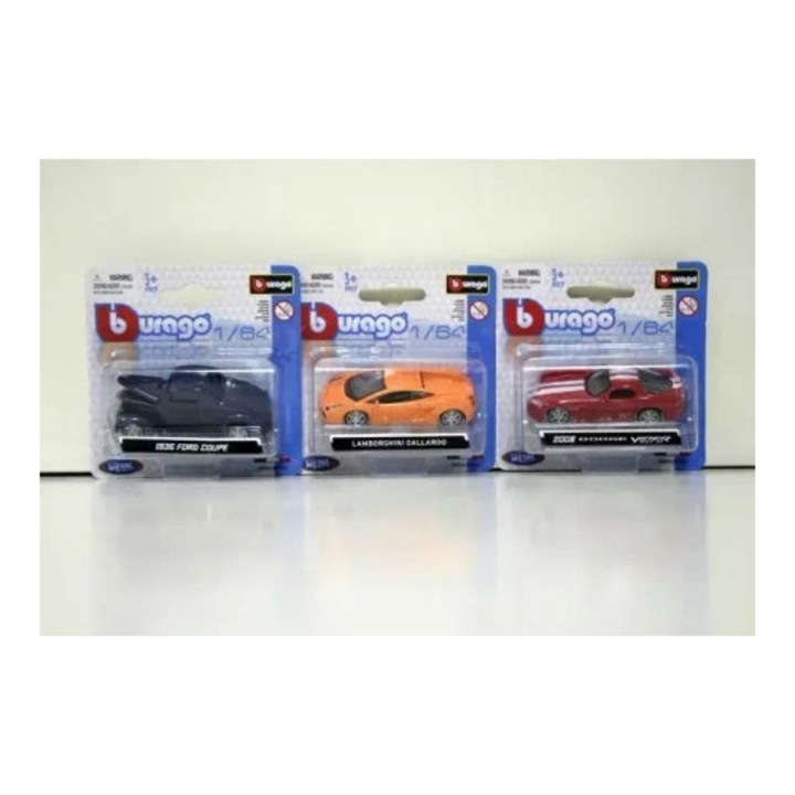 Masinuta metalica Bburago 1:64, modele diverse