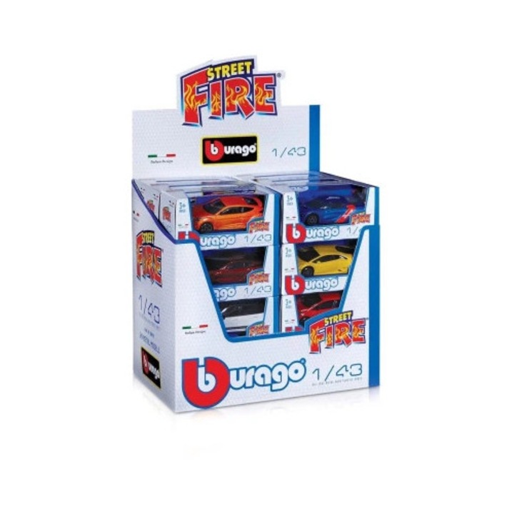 Bburago Street Fire kisautó 1:43, különböző modellek, szett
