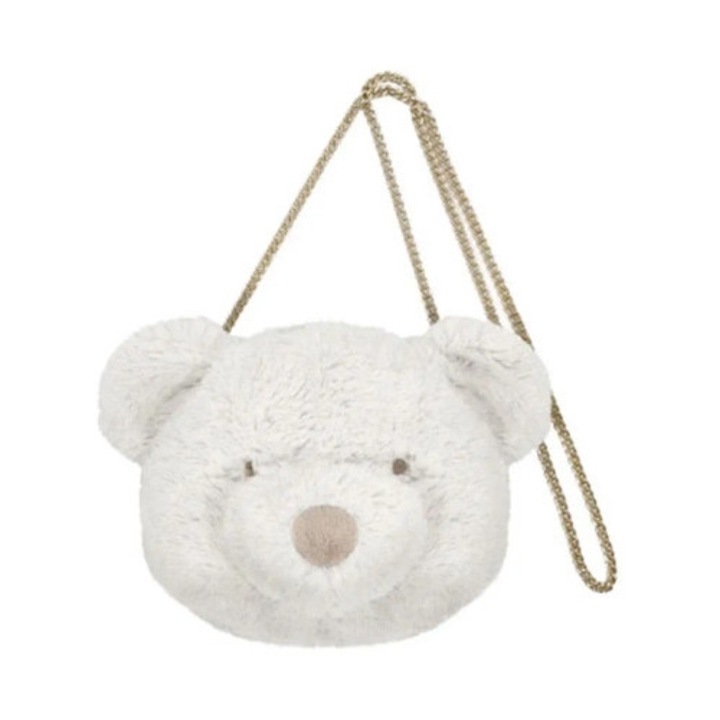 Geanta de plus Beppe, colectia Krolik Charlotte, vanilie, 16cm