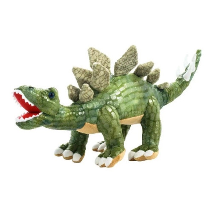 Jucarie de plus Stegozaur Beppe 71cm, verde inchis
