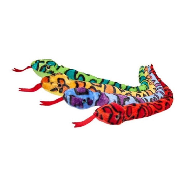 Beppe plüsskígyó, sárga, 70cm