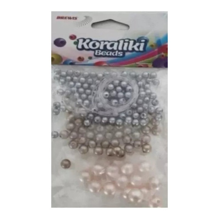 Kézműves készlet, BREWIS, gyöngyök, 3 szín, 12g