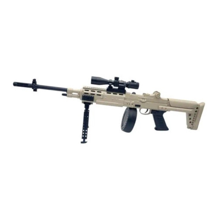 Carabina K370, Cabo-Toys, imitatie, pustie, 74,5cm, cu laser si luneta