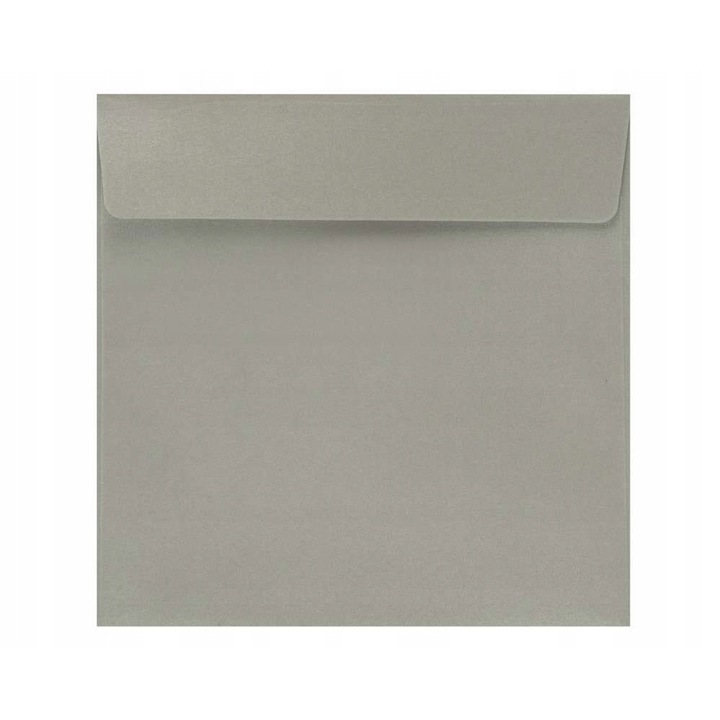 Set Plicuri Decorative K4 Argintii Luciosi, Neopak, Format K4, Gramaj 120 g/M², Hartie Hartie Offset, Inchidere Hk Cu Banda Adeziva, 165 x 165 mm, Argintiu Lucios, 50 Buc