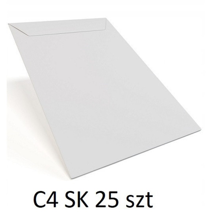 Set Plicuri Din Hartie Pentru Corespondenta, Neopak, Format C4, Dimensiune 229 X 324 mm, Tip Inchidere Autoadeziv Fara Umectare, Gramaj Hartie 80 g/M², 229 x 324 mm, Alb, 25 Buc