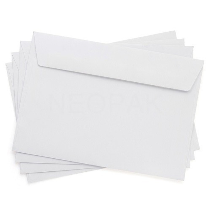 Set Plicuri Neopak, Autoadezive, Alb, 114x162mm, 1000 Buc