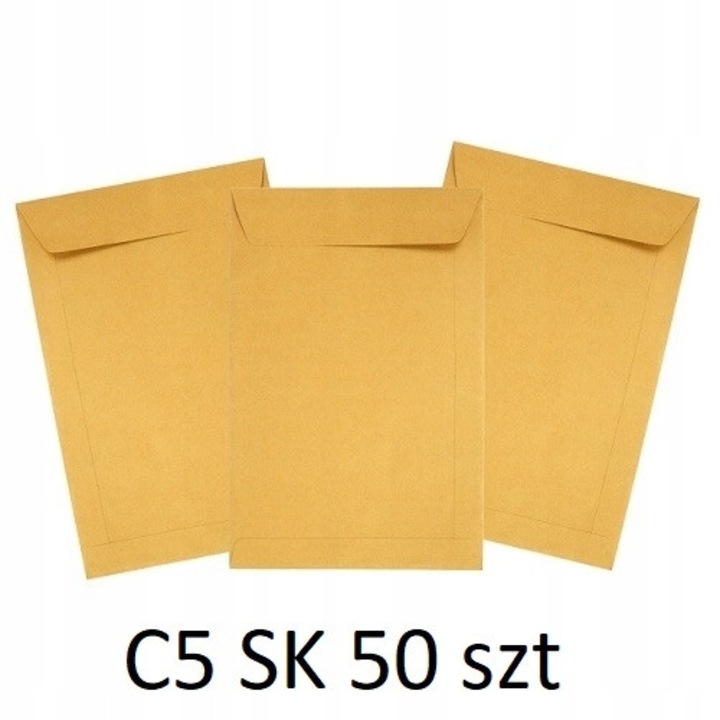 Set Plicuri Din Hartie C5 Maro, Neopak, Format C5, Tip Inchidere Autoadeziv Sk Fara Umectare, Material Hartie Offset, Gramaj Hartie 80 g/m2, 162 x 229 mm, Maro, 50 Buc