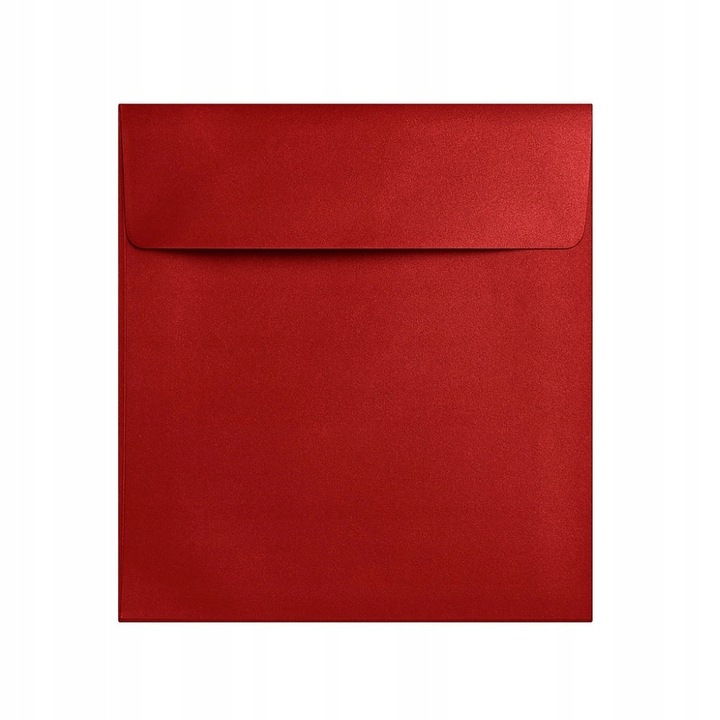 Set Plicuri K4 Hartie Perlata Rosie, Neopak, Hartie Offset 120 g/M², Inchidere Hk Rapida Si Convenabila, Fara Umectare, Ideal Pentru Corespondenta De Sarbatori Si Glamour, Universale Pentru Uz Privat Si De Afaceri, 165 x 165 mm, Rosu Perlat, 50 Buc